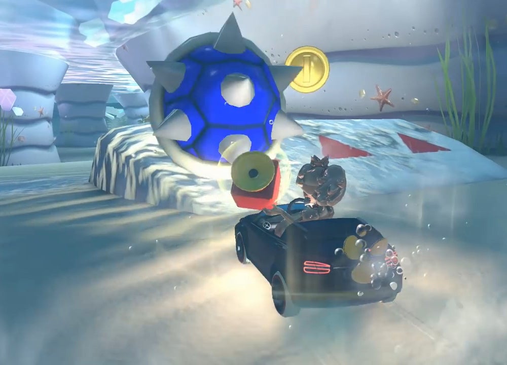 Mario Kart 8 Deluxe Blauen Panzer Abwehren www.eurogamer.de